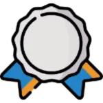 Icon of a platinum rosette