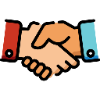 Icon of a handshake