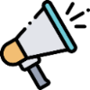 Megaphone icon to show promotion