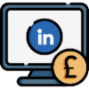 icon showing paid LinkedIn advertising