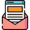 icon of a newsletter in an envelope