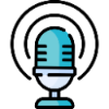 icon of a podcast microphone